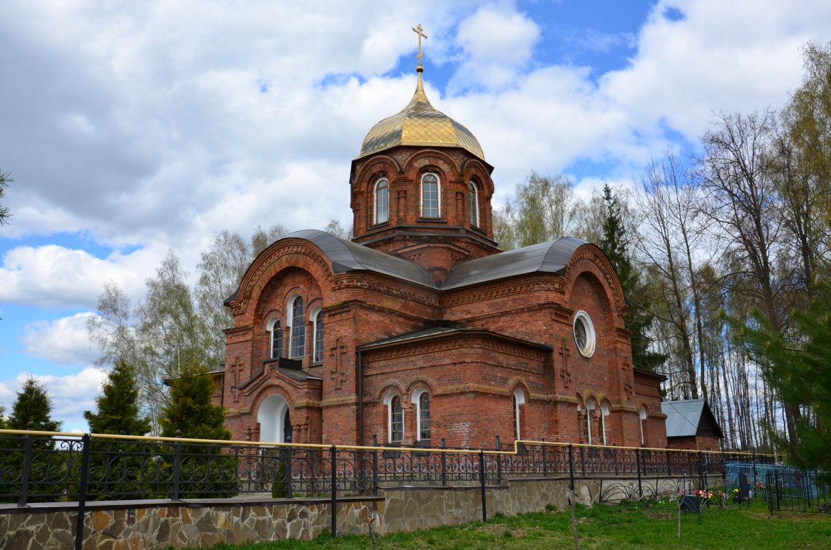 Никитино. Церковь Николая Чудотворца. фасады, Вид с юго-востока