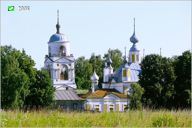 Нагуево. Церковь Покрова Пресвятой Богородицы. общий вид в ландшафте, Вид церкви с юга