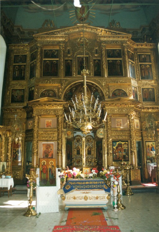 Нагуево. Церковь Покрова Пресвятой Богородицы. интерьер и убранство, главный иконостас.