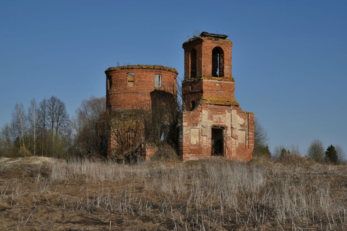 Церковь Спаса Нерукотворного Образа, Рудники (Мещовский район, Калужская область). фасады, Вид с северо-запада