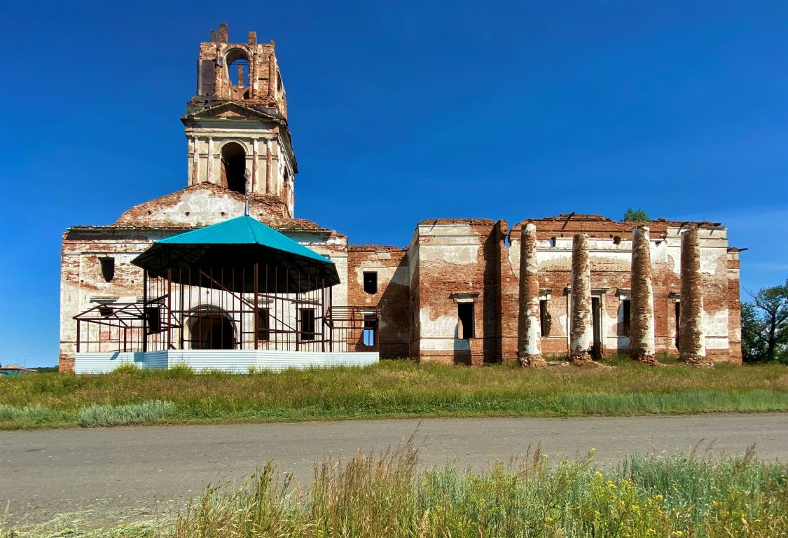 Церковь Сретения Господня, Окуневское (Каргапольский район, Курганская область). интерьер и убранство, Вид с юга