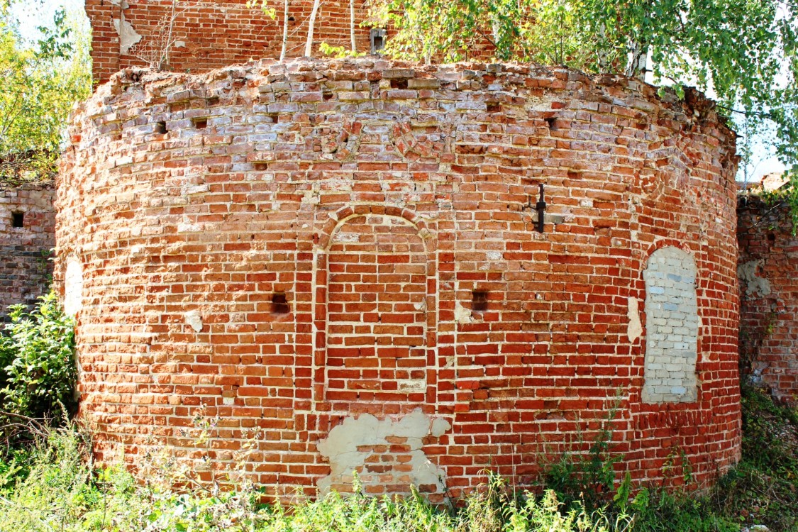 Церковь Анны Праведной, Доброе (Суворовский район, Тульская область). архитектурные детали, Средняя часть трехчастной апсиды