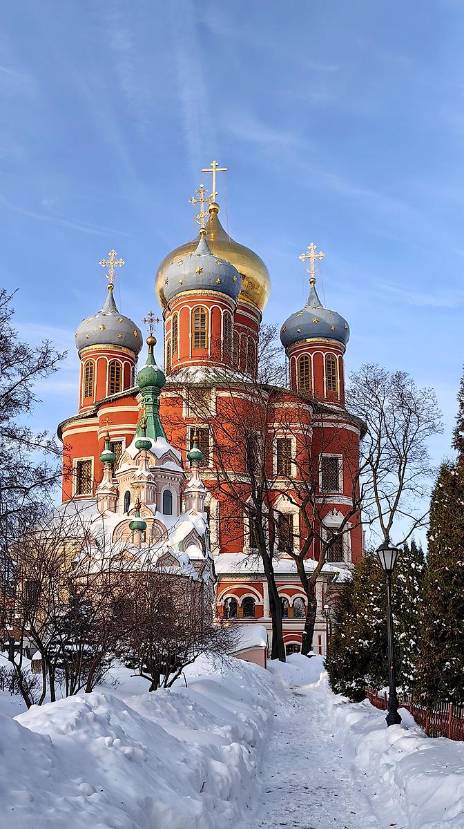 фасады. Донской монастырь.  Большой собор Донской иконы Божией Матери, Донской (Южный административный округ (ЮАО), г. Москва)