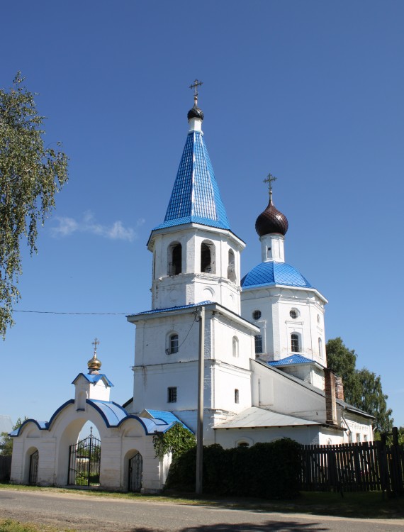 Церковь Покрова Пресвятой Богородицы, Ельцы (Киржачский район, Владимирская область). фасады, Вид с юго-запада