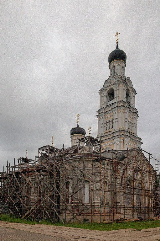 Киржач. Благовещенский женский монастырь. Церковь Всех Святых с колокольней. фасады