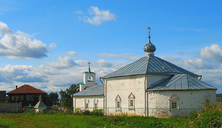 Макариев Решемский монастырь. Церковь Николая Чудотворца, Решма (Кинешемский район, Ивановская область). фасады