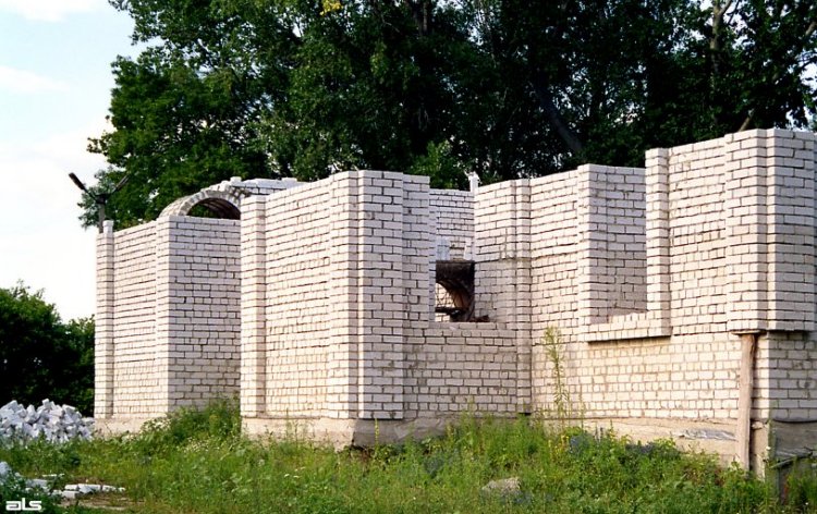 Церковь Успения Пресвятой Богородицы, Двуречная (Купянский район, Украина, Харьковская область). фасады, Строющийся храм