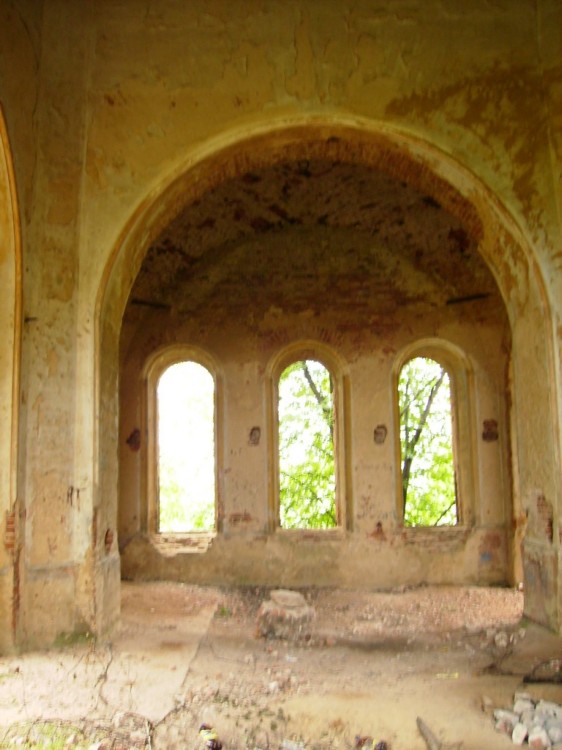 Церковь Вознесения Господня, Большая Каменка (Калуга, город, Калужская область). интерьер и убранство, Южная  сторона  храма.  Вид  изнутри