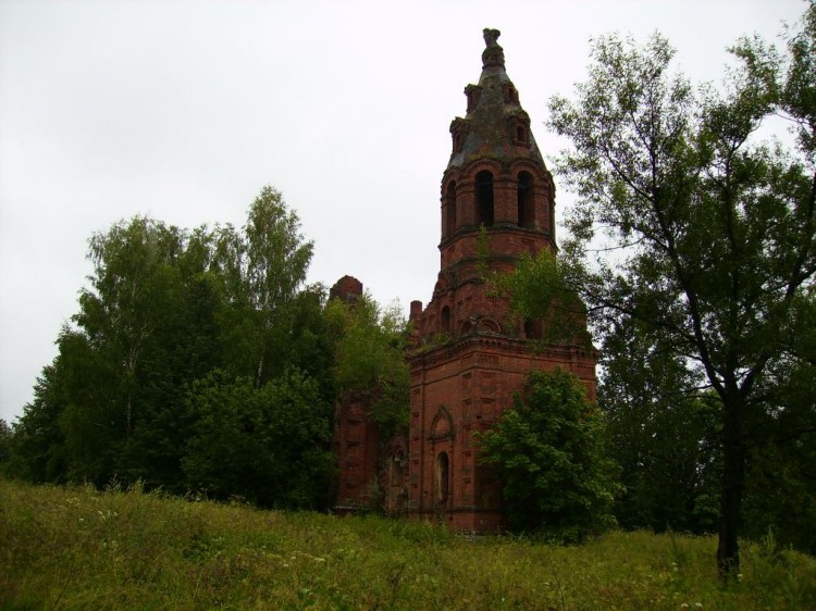 Большая Каменка. Церковь Вознесения Господня. общий вид в ландшафте