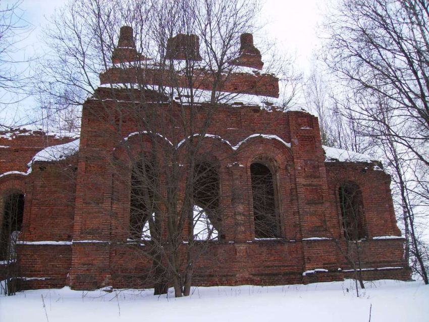 Большая Каменка. Церковь Вознесения Господня. фасады, Основная  часть,  южный  фасад