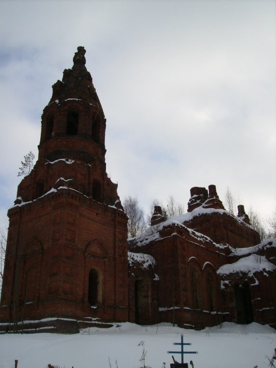 Церковь Вознесения Господня, Большая Каменка (Калуга, город, Калужская область). фасады, Вид  с  юго-запада