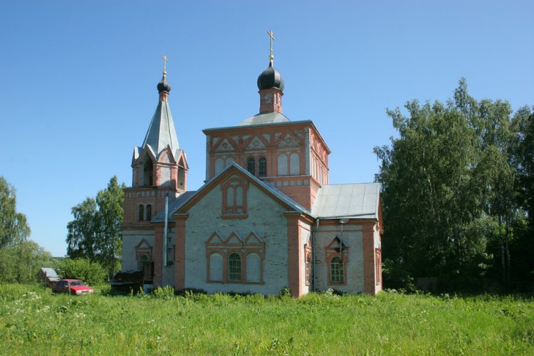 Церковь Рождества Христова, Рождествено (Калуга, город, Калужская область). общий вид в ландшафте