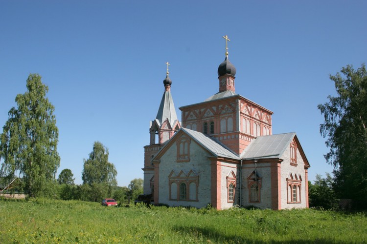 Церковь Рождества Христова, Рождествено (Калуга, город, Калужская область). общий вид в ландшафте