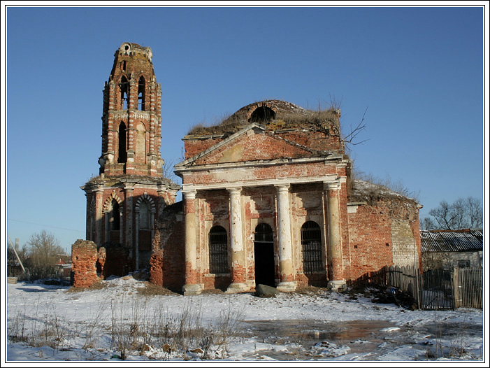 Грабцево. Церковь Николая Чудотворца. фасады