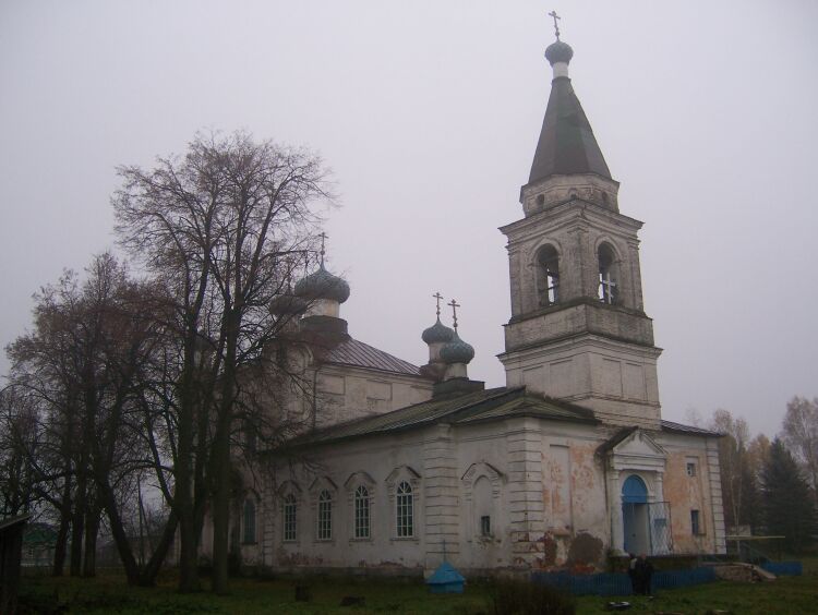 Церковь Рождества Христова, Сосновец (Родниковский район, Ивановская область). общий вид в ландшафте