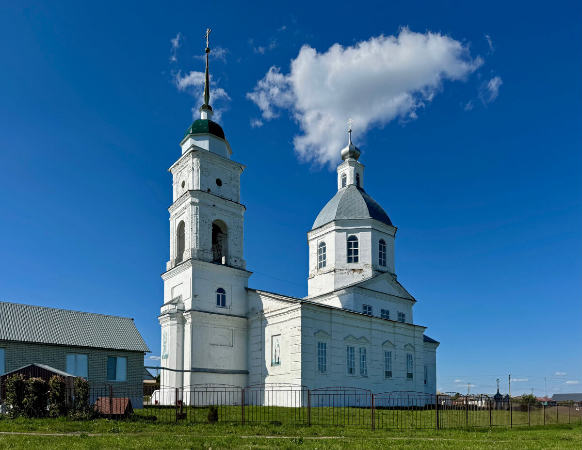 Церковь Михаила Архангела, Симбухово (Мокшанский район, Пензенская область). фасады, Вид с юга