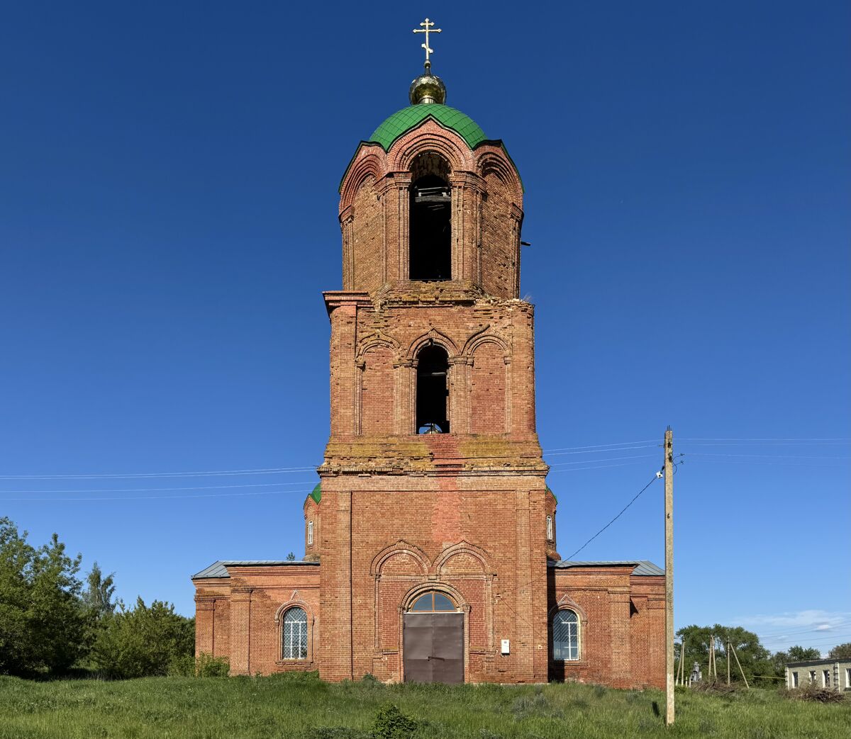 Церковь Троицы Живоначальной, Михайловка (Мокшанский район, Пензенская область). фасады, Вид с запада