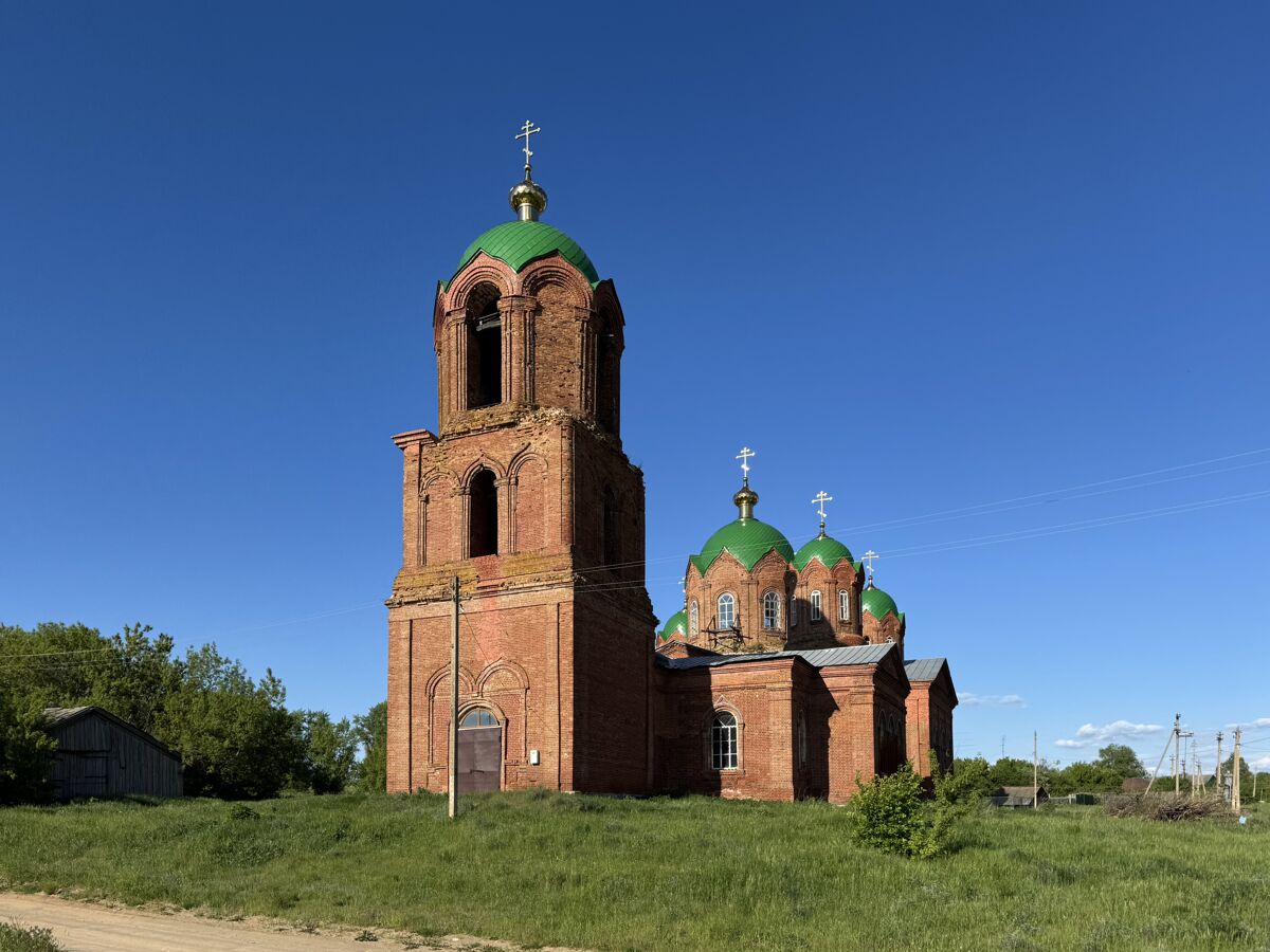 Церковь Троицы Живоначальной, Михайловка (Мокшанский район, Пензенская область). фасады, Вид с юго-запада