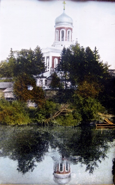 Наро-Фоминск. Собор Николая Чудотворца. архивная фотография, Фото от реки Нара. Приблизительная датировка: с. 01.07.1910г. по 01.07.1920 г.