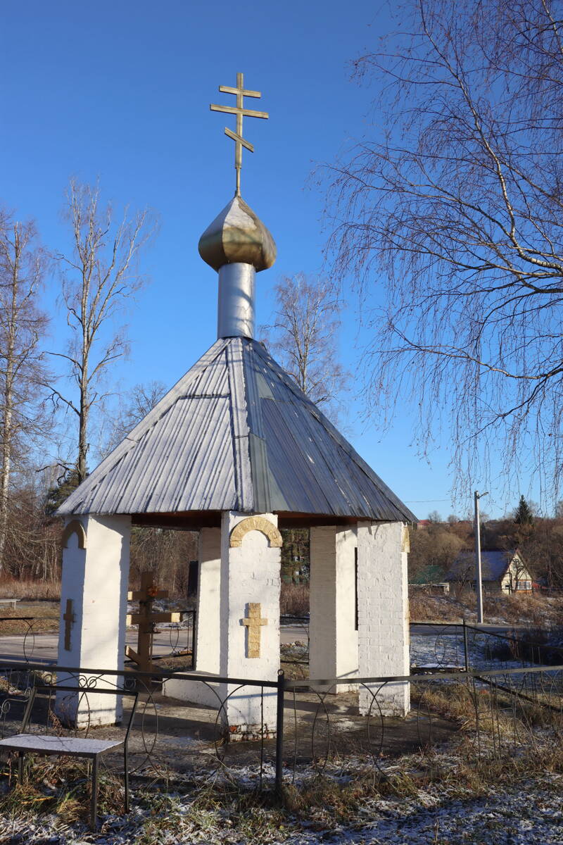 Неизвестная часовня, Лакинск (Собинский район, Владимирская область). общий вид в ландшафте, Вид с северо-запада