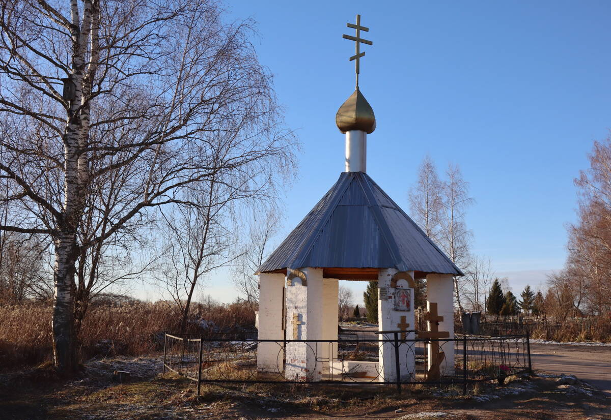Неизвестная часовня, Лакинск (Собинский район, Владимирская область). общий вид в ландшафте, Вид с юго-востока