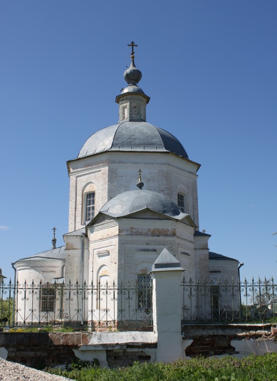 Юрово. Церковь Николая Чудотворца. фасады, Вид с востока