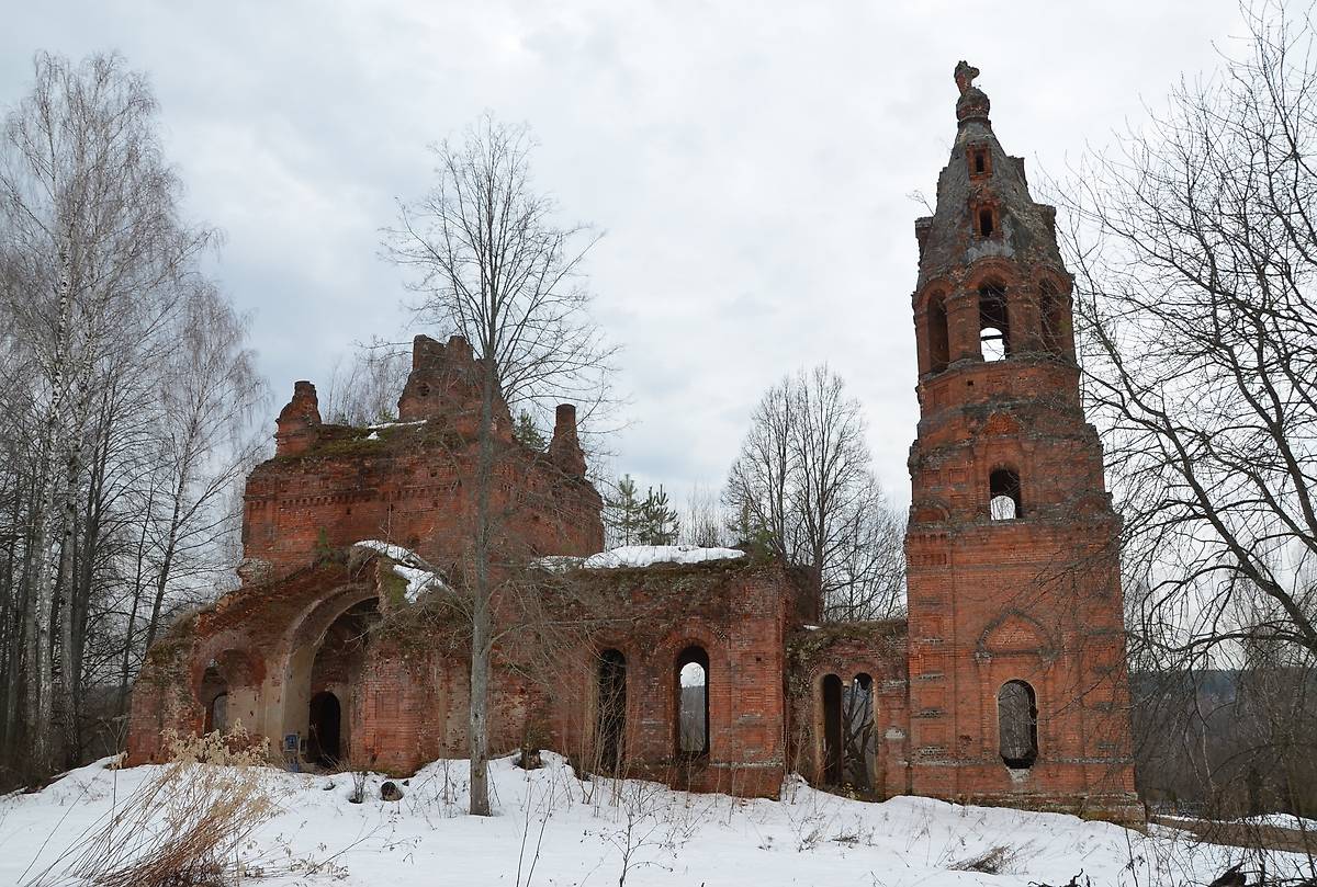 фасады. Церковь Вознесения Господня, Большая Каменка (Калуга, город, Калужская область)