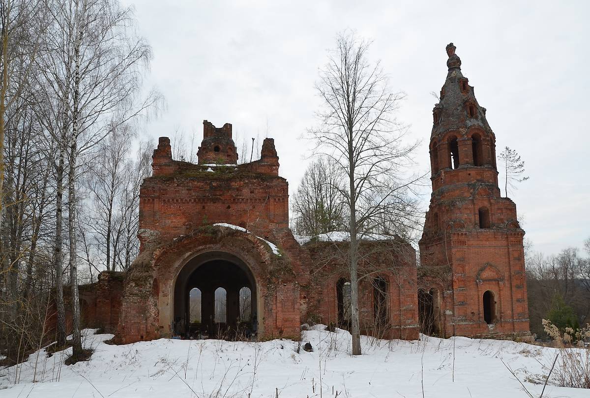фасады. Церковь Вознесения Господня, Большая Каменка (Калуга, город, Калужская область)
