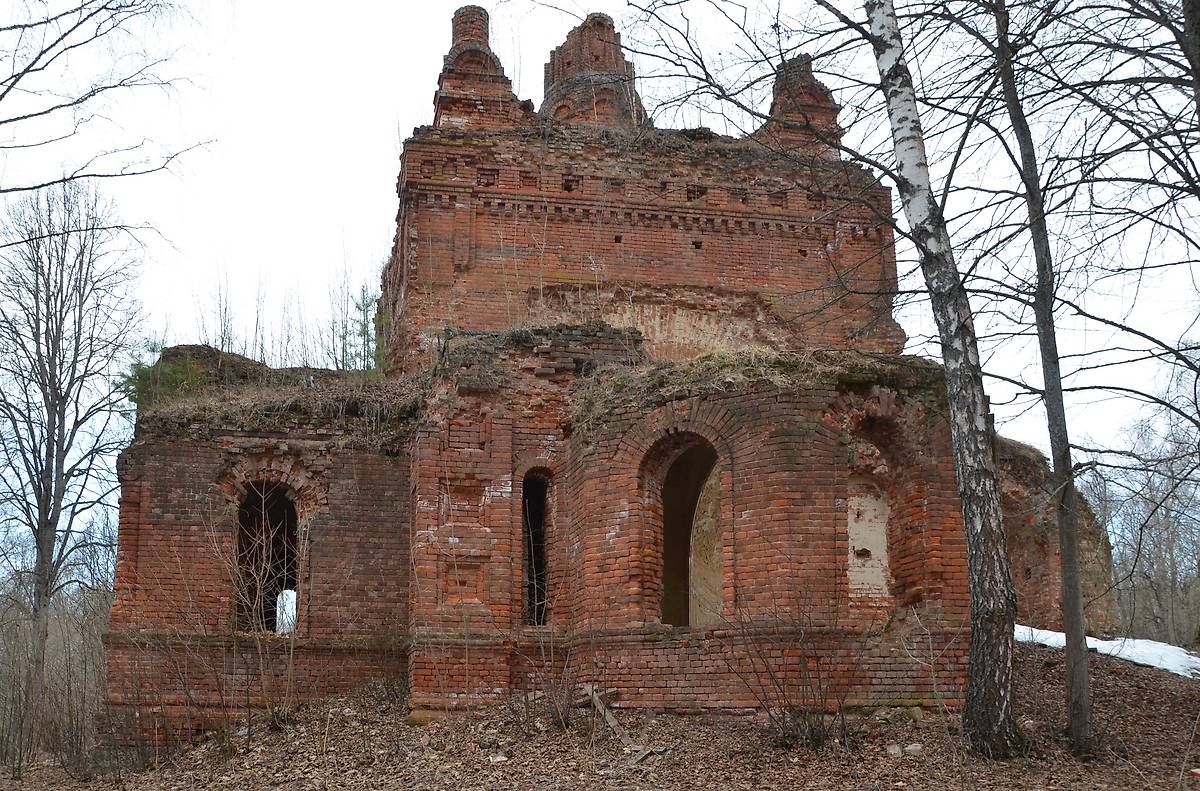 Восточный фасад, фасады. Церковь Вознесения Господня, Большая Каменка (Калуга, город, Калужская область)