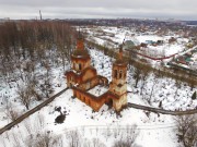 Церковь Георгия Победоносца на Поляне, Вид с северо-запада, фото с квадрокоптера<br>, Галкино, Калуга, город, Калужская область