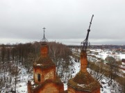 Церковь Георгия Победоносца на Поляне, Завершение храма, фото с квадрокоптера<br>, Галкино, Калуга, город, Калужская область