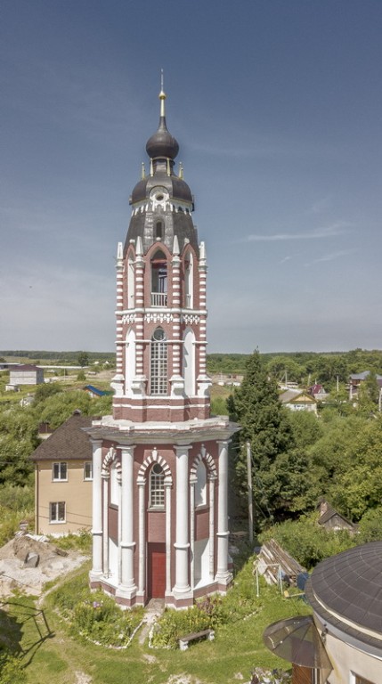Церковь Успения Пресвятой Богородицы, Грабцево (Ферзиковский район, Калужская область). архитектурные детали, Общий вид колокольни