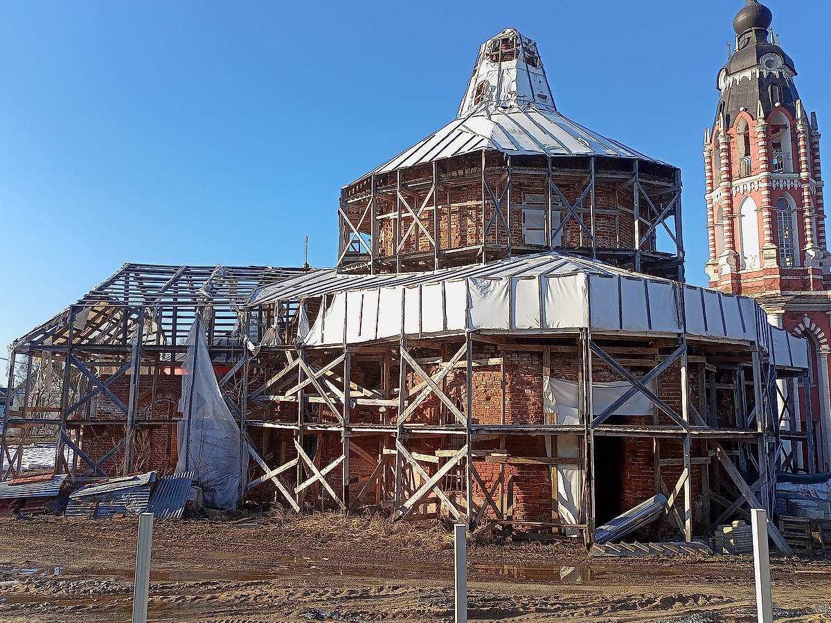 документальные фотографии. Церковь Успения Пресвятой Богородицы, Грабцево (Ферзиковский район, Калужская область)