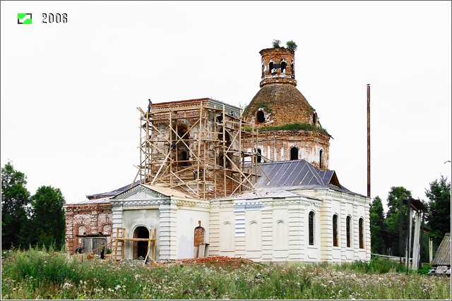 Церковь Иерусалимской иконы Божией Матери, Воспушка (Петушинский район, Владимирская область). дополнительная информация, Вид с юго-запада
