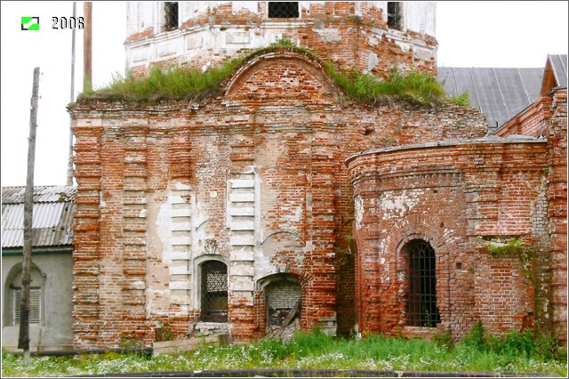 Церковь Иерусалимской иконы Божией Матери, Воспушка (Петушинский район, Владимирская область). дополнительная информация, Северный фасад основного объёма
