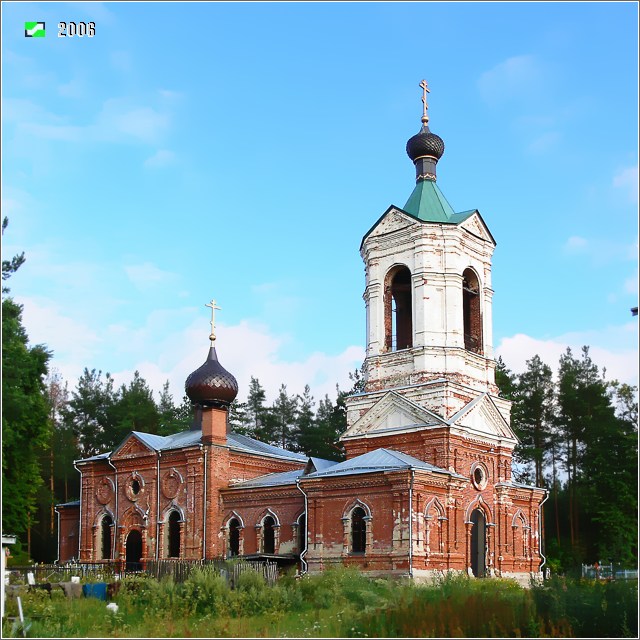 Церковь Казанской иконы Божией Матери, Марково, село (Петушинский район, Владимирская область). дополнительная информация, Вид с северо-запада