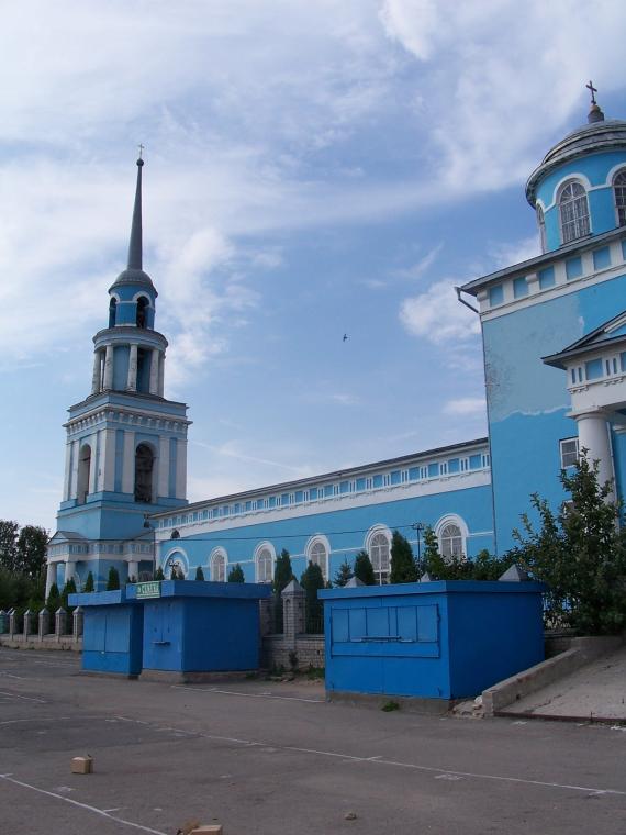 Лебедянь. Кафедральный собор Казанской иконы Божией Матери. фасады, Вид с юго-восточной стороны