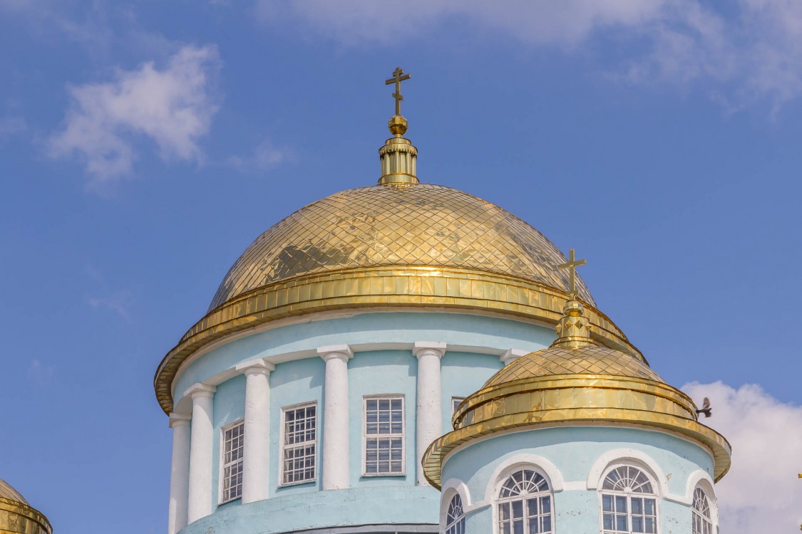 Лебедянь. Кафедральный собор Казанской иконы Божией Матери. фасады, Купола собора
