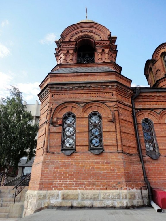 Новосибирск. Собор Александра Невского. архитектурные детали, Колокольня, южная сторона