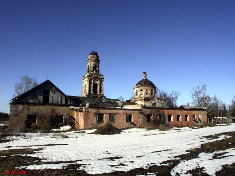 Церковь Рождества Христова, Рождество (Рамешковский район, Тверская область). общий вид в ландшафте