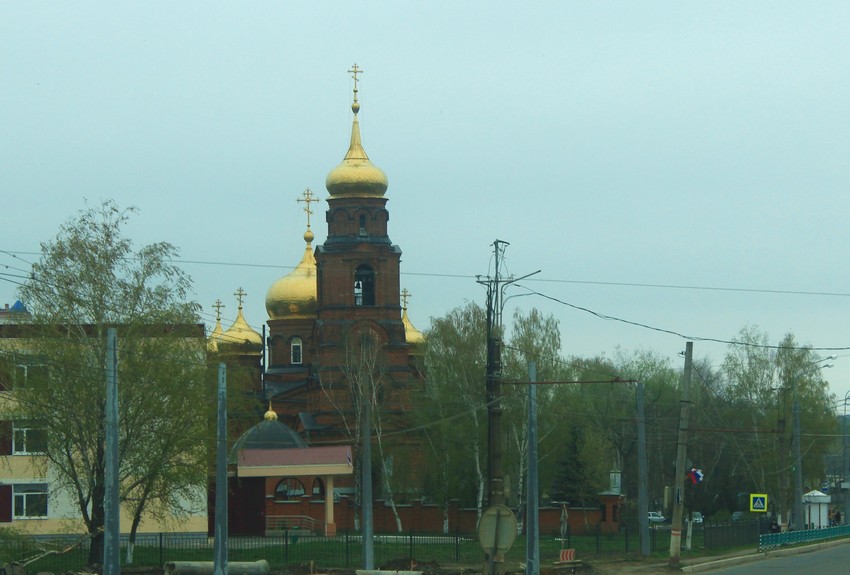 Церковь Николая Чудотворца в Посопе, Саранск (Саранск, город, Республика Мордовия). дополнительная информация, Вид по улице Волгоградской