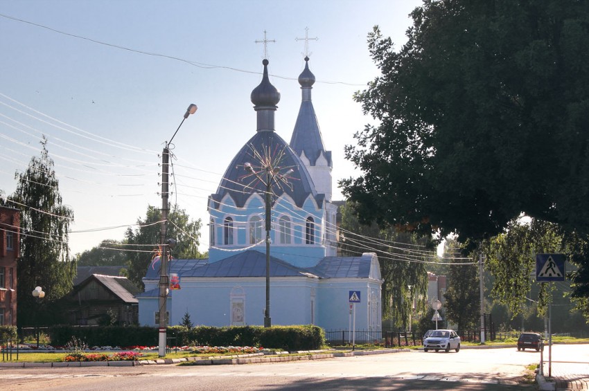 Инсар. Церковь Рождества Христова. общий вид в ландшафте