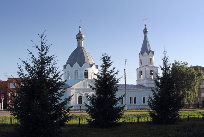 Инсар. Церковь Рождества Христова. общий вид в ландшафте