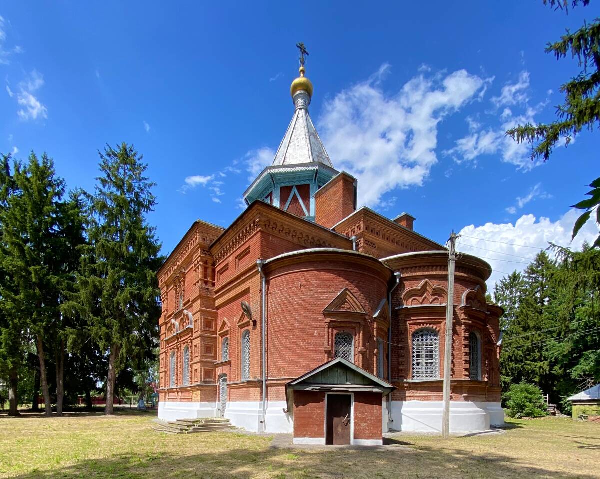 Церковь Благовещения Пресвятой Богородицы, Новотомниково (Моршанский район и г. Моршанск, Тамбовская область). фасады, Вид с юго-востока