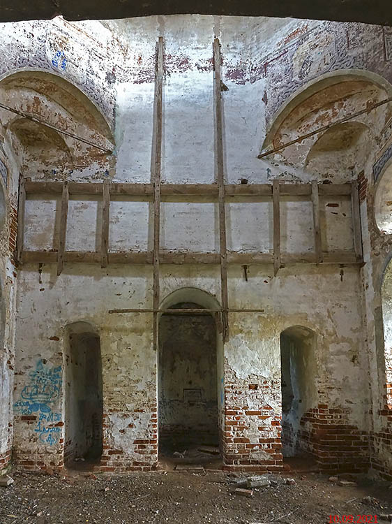Церковь Троицы Живоначальной, Романово (Калининский район, Тверская область). интерьер и убранство