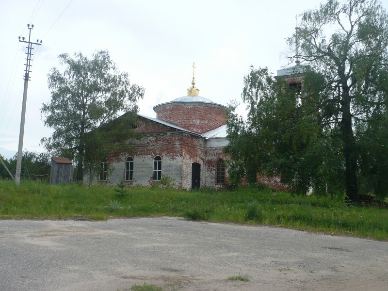 Церковь Николая Чудотворца, Кудрино (Меленковский район, Владимирская область). общий вид в ландшафте
