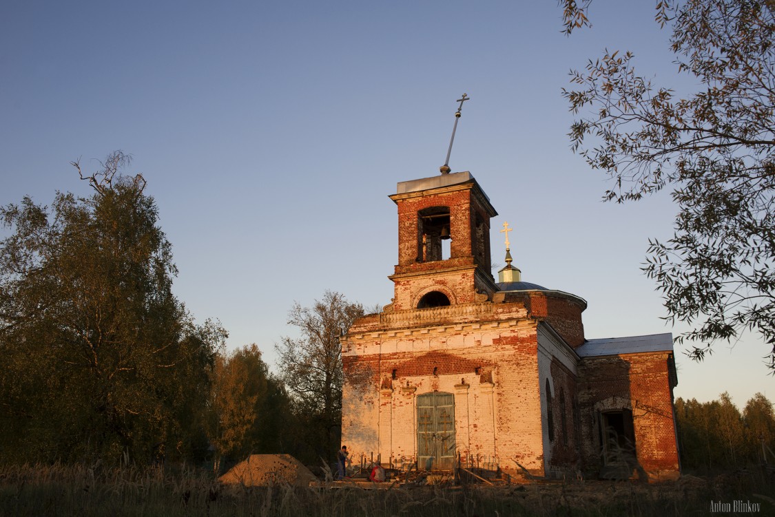 Кудрино. Церковь Николая Чудотворца. фасады