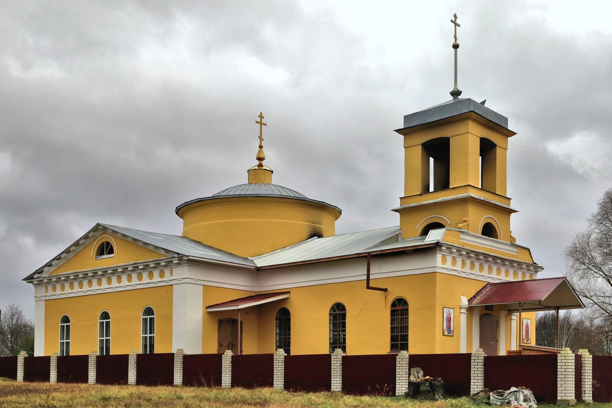 Кудрино. Церковь Николая Чудотворца. фасады, Вид с запада