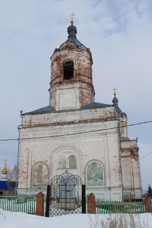 Усть-Каремша. Церковь Вознесения Господня. фасады