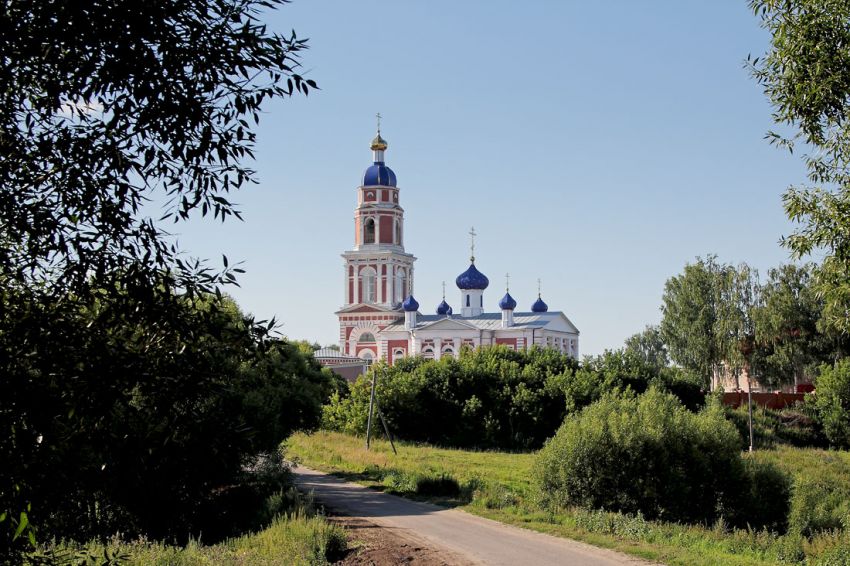 Дракино. Покровский мужской монастырь. общий вид в ландшафте